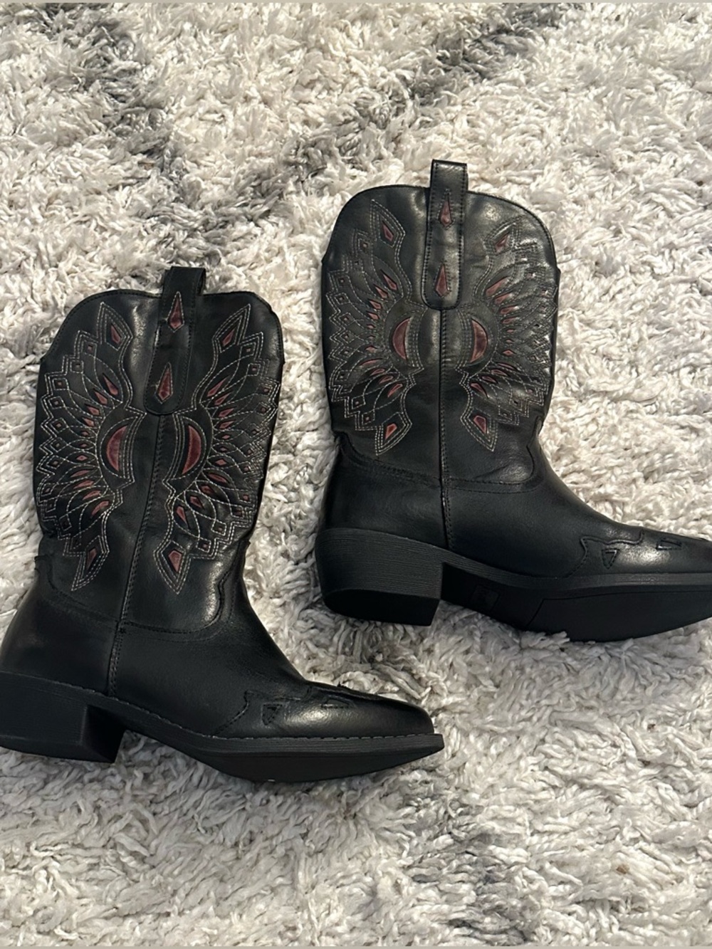 NEW Coconuts by Matisse Women’s Cowgirl Boots Pointed Toe Black Size 6.5
